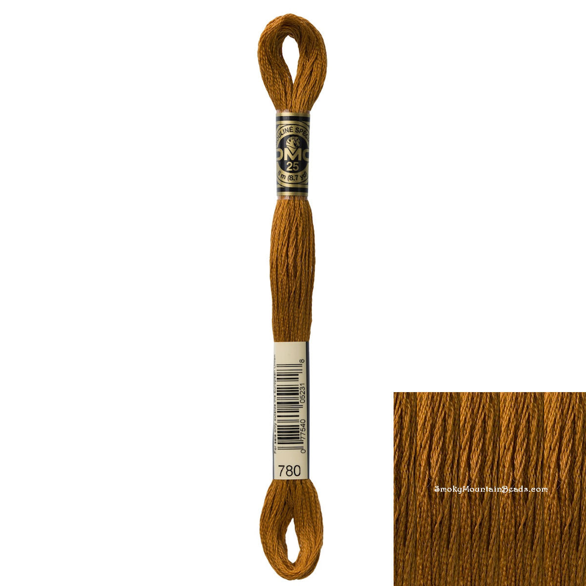 780 • Topaz Ultra Very Dark Floss • DMC | SmokyMountainBeads.com