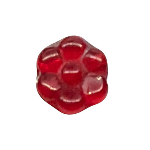 120-84-9008 • Flowers • Siam Ruby • Czech • 8x4mm | Smoky Mountain Beads