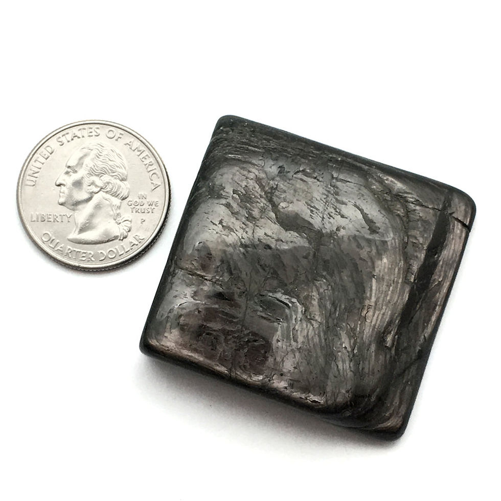 Thumbnail: Hypersthene Polished Slab • Brazil • 51.0 grams ~ 43x42x12mm