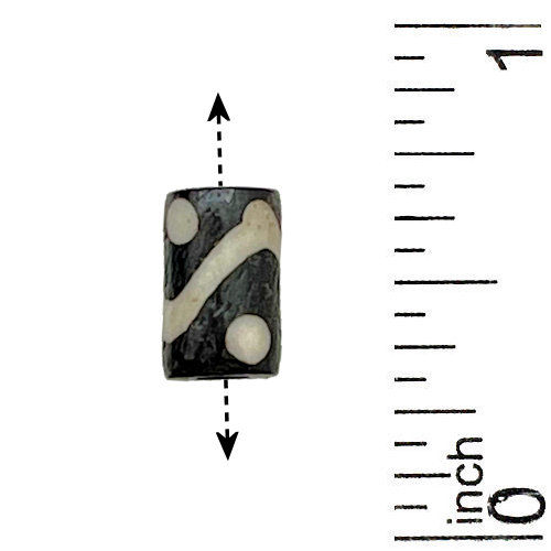 172100BONE-0906K2 • Bone Tube Beads • Batik • 9x6mm | Smoky Mountain Beads