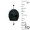 Thumbnail: 196100Wo-1009BLK • Wood Skull Beads • 10x9mm | Smoky Mountain Beads