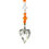 Thumbnail: Crystal Tangerine Wild Heart Suncatcher • Swarovski • 3 1/2" • 05600SC-6240-001259 | SmokyMountainBeads.com