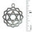 Thumbnail: Heart ~ Anahata (I Love) Charm • 31x28mm • 26100MTL-34004-12 | Smoky Mountain Beads