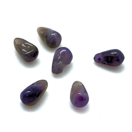 Thumbnail: Amethyst Briolette • 4-6mmx7-12mm • 177100AMT-0407 | SmokyMountainBeads.com