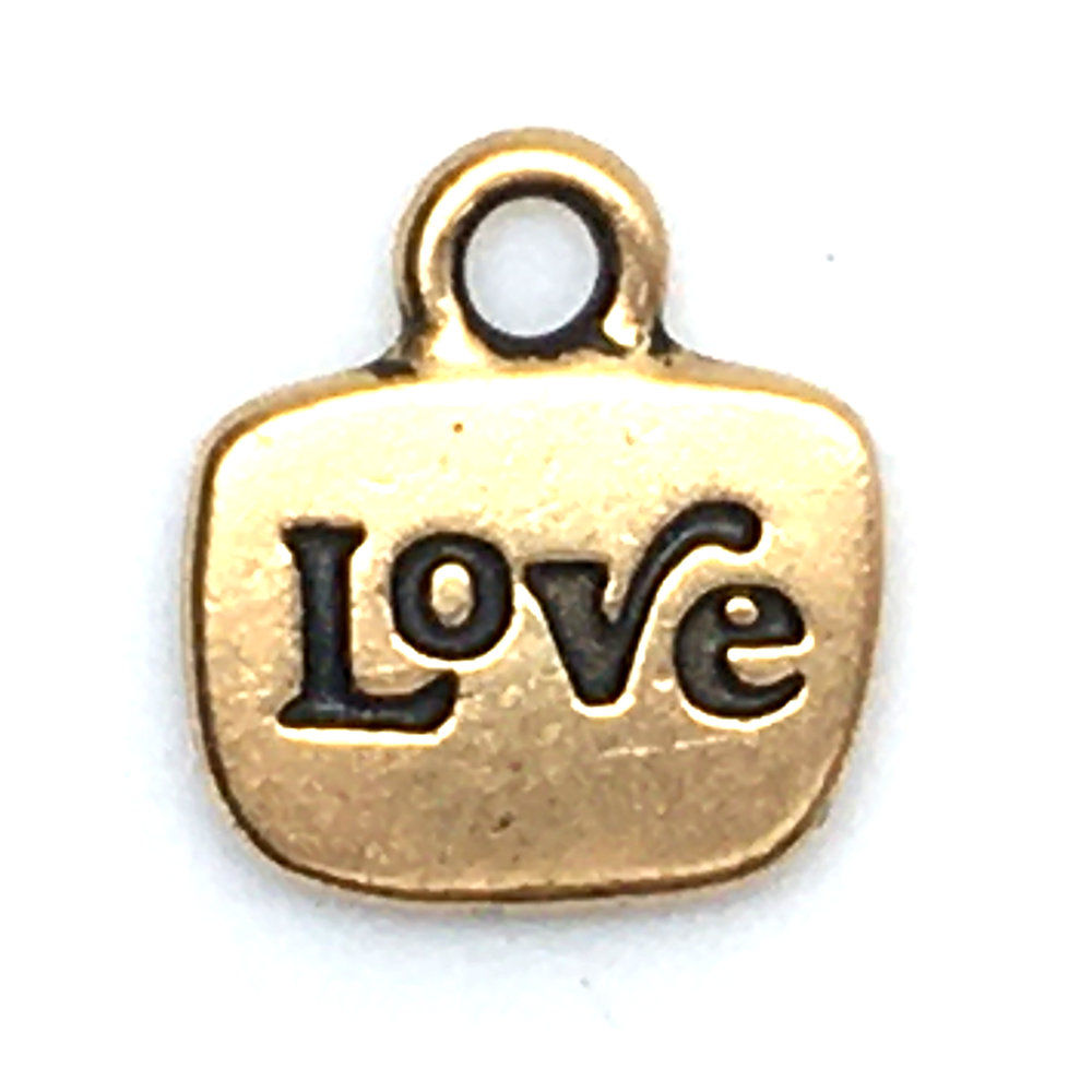 Inspiration Love/Heart Charm • 14x13mm • 94-2244-26 | SmokyMountainBeads.com