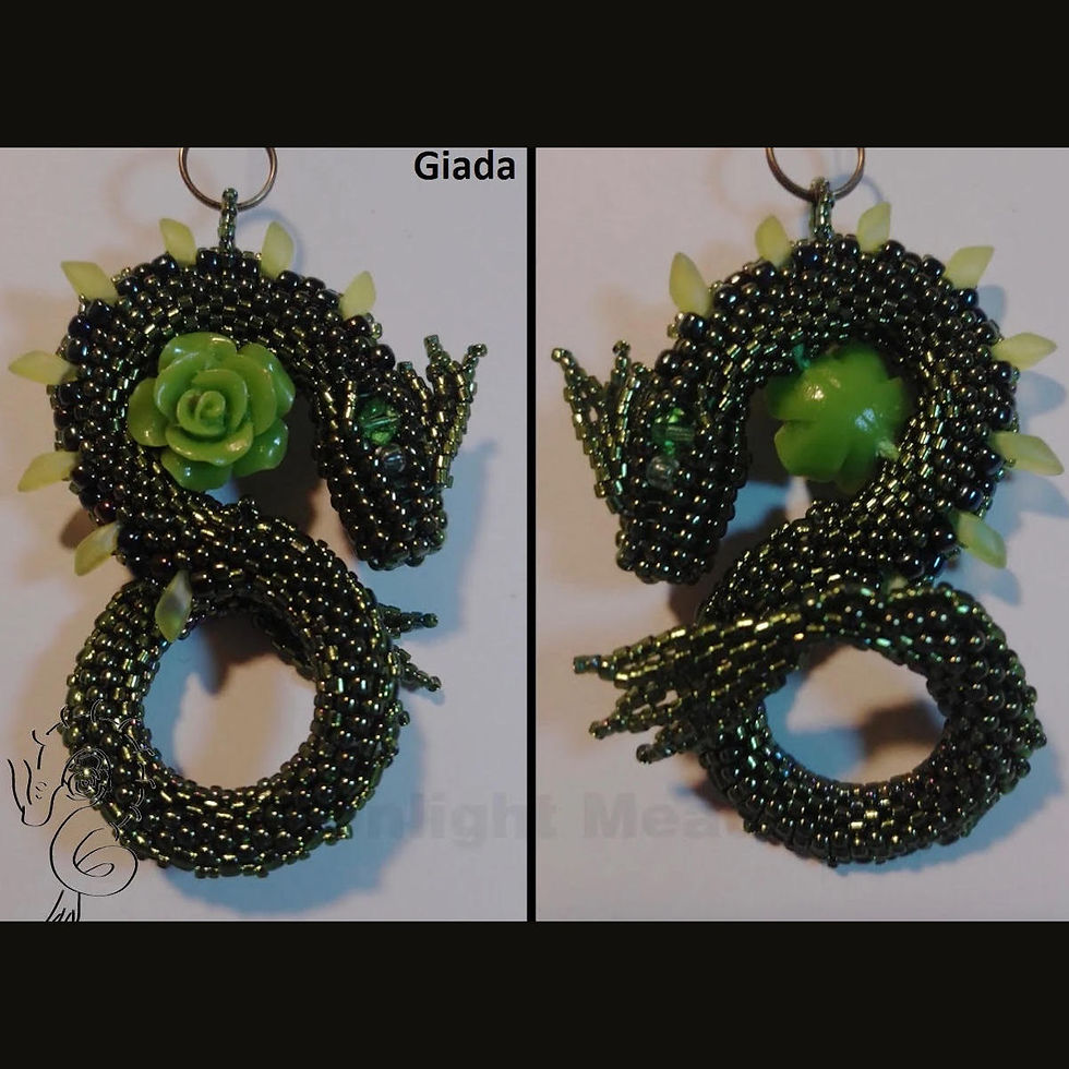 Thumbnail: Giada • S-Dragon Bead Kit • by Moonlight Meadows | SmokyMountainBeads.com