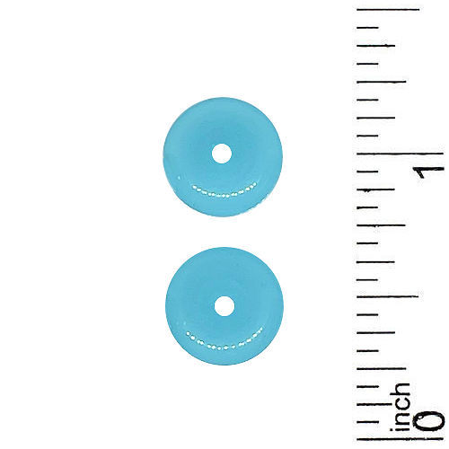 166100CE-0511AQ • Cats Eye Faceted Rondelle Bead • 5x11mm | Smoky Mountain Beads