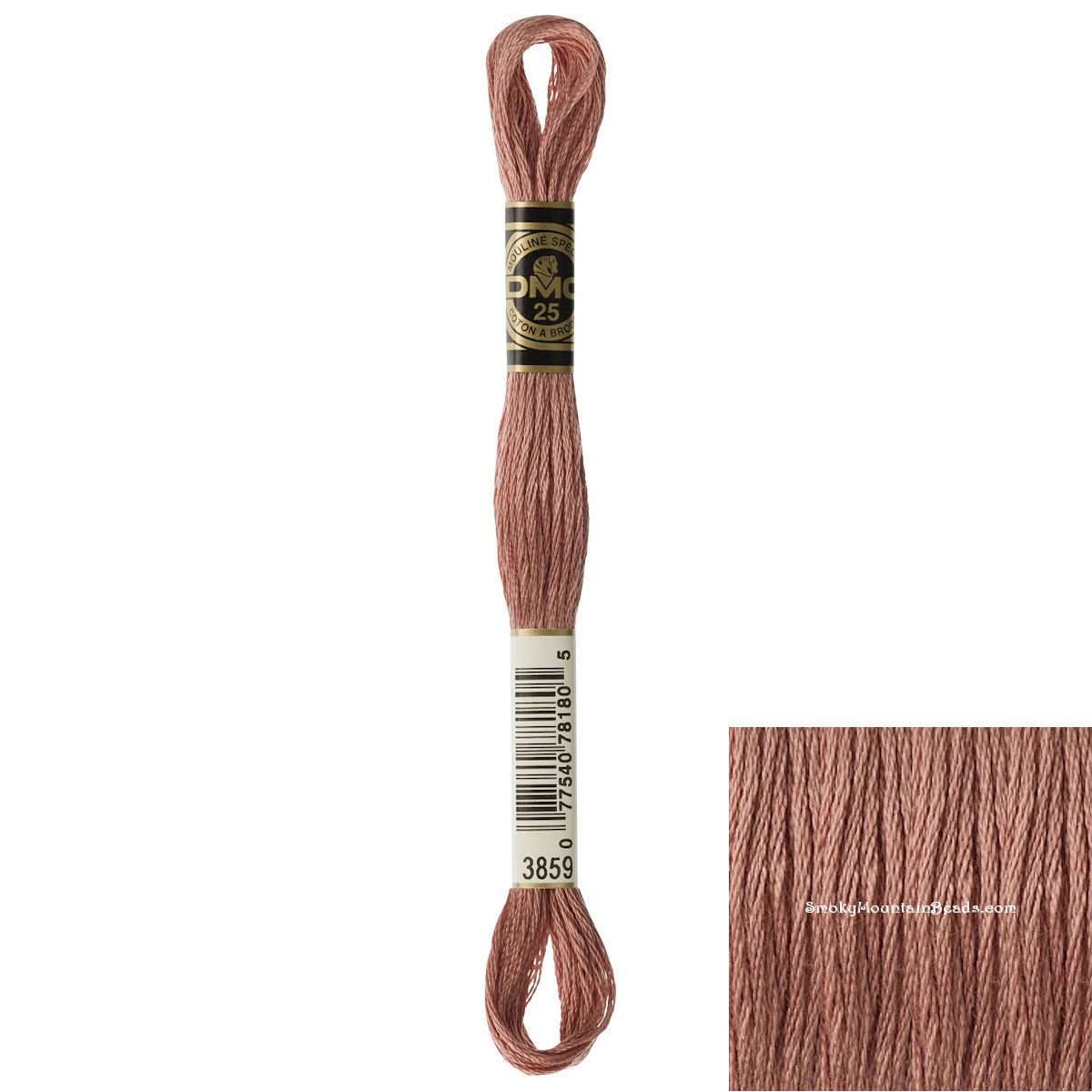 3859 • Rosewood Light Floss • DMC | SmokyMountainBeads.com