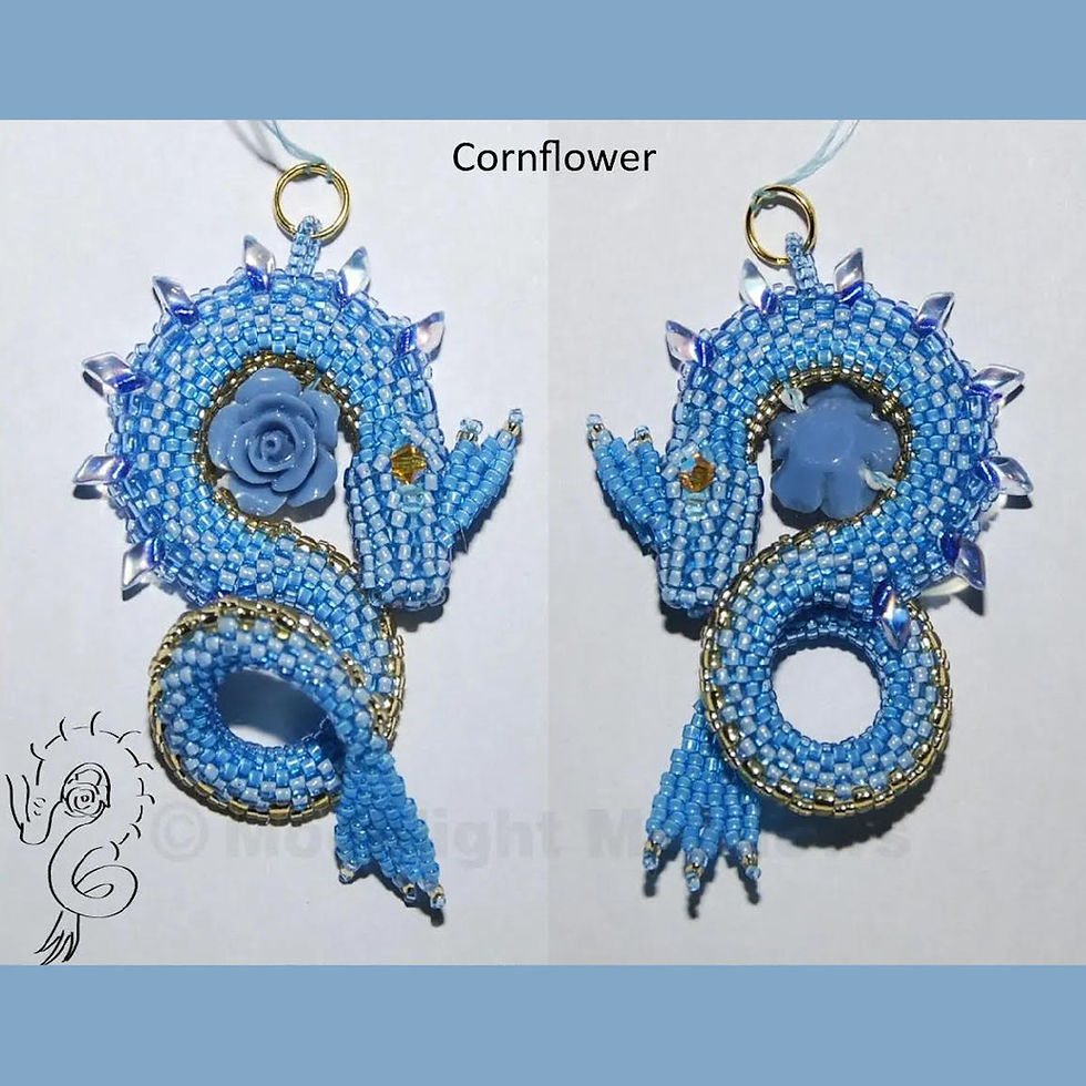 Thumbnail: Cornflower • S-Dragon Bead Kit • by Moonlight Meadows | SmokyMountainBeads.com