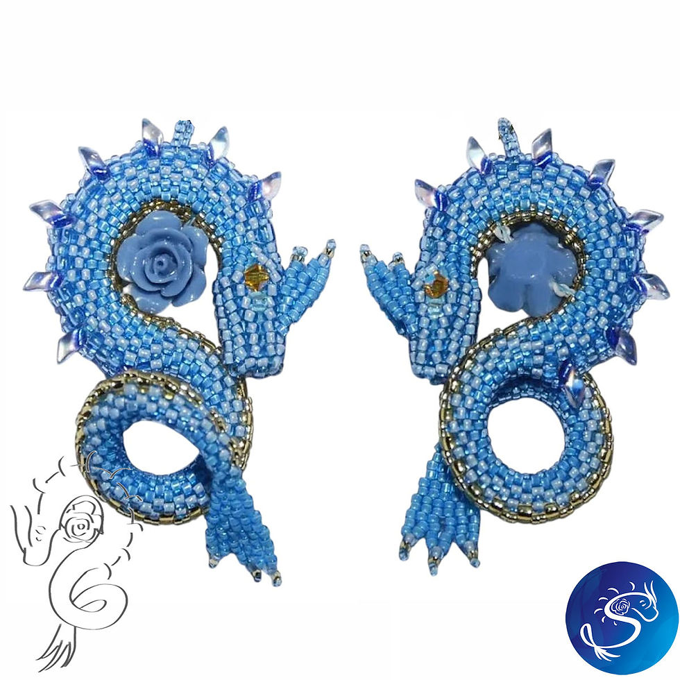 Thumbnail: Cornflower • S-Dragon Bead Kit • by Moonlight Meadows | SmokyMountainBeads.com