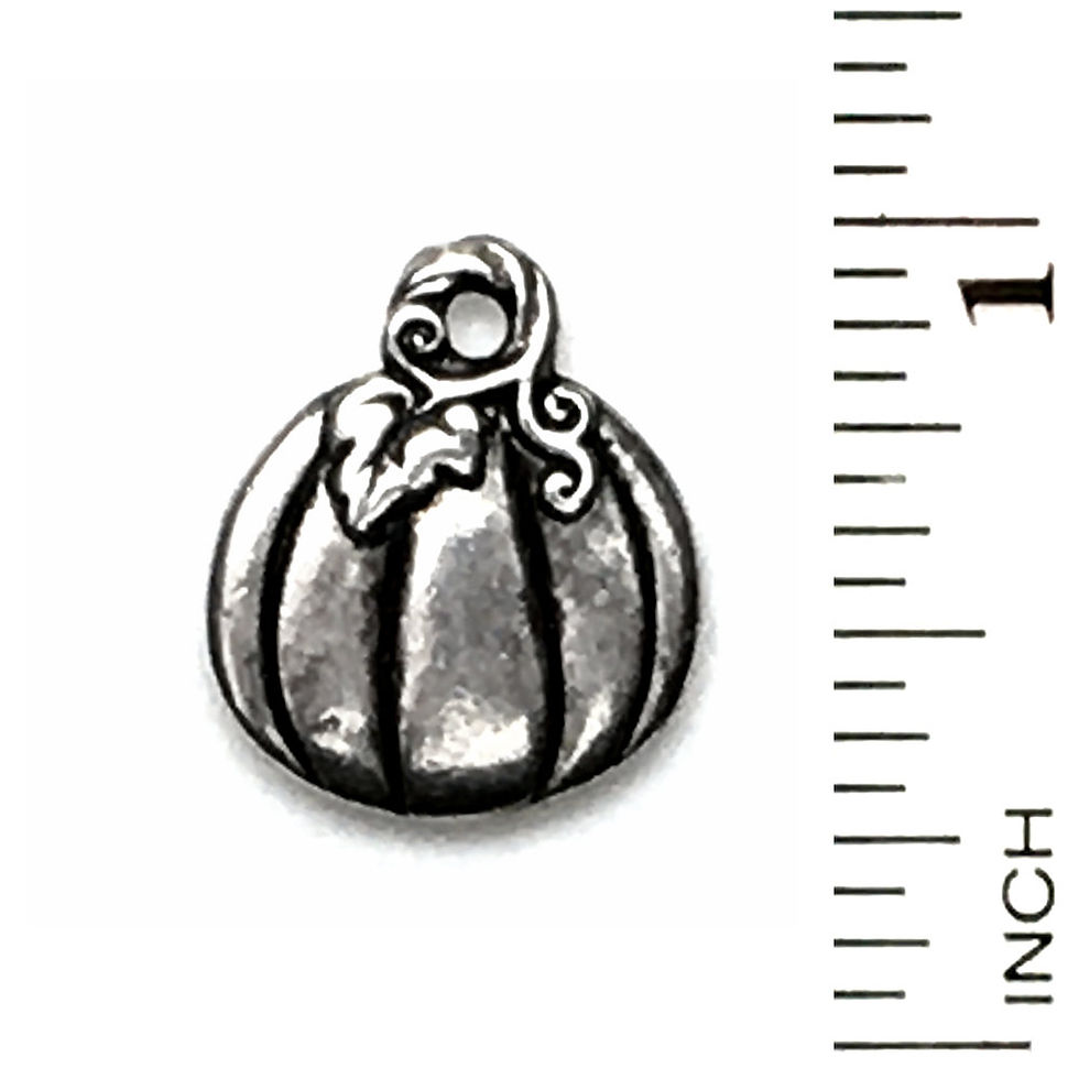 Jack O'Lantern Charm • 18x15mm • 94-2378-12 | SmokyMountainBeads.com