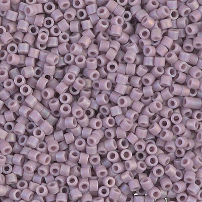 DBM0875 Matte Opaque Mauve AB Delica 10/0 Seed Beads | SmokyMountainBeads.com