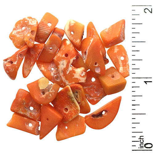15000Co-B-MDORG • Bamboo Coral Chips Beads • Small/Medium | SmokyMountainBeads.com