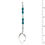 Thumbnail: Indicolite Leaf Suncatcher • Swarovski • 6 1/8" • 05600SC-6735-379 | SmokyMountainBeads.com