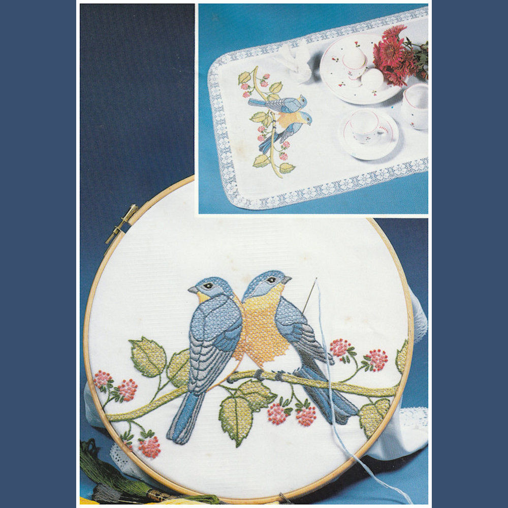 KIT-8714G • Bluebirds Scarf Kit | SmokyMountainBeads.com