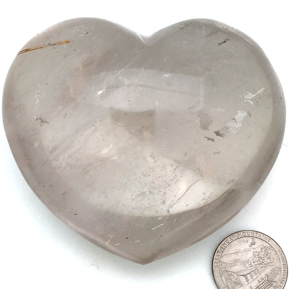 Thumbnail: Smoky Quartz Heart • Madagascar • 389.9 grams ~ 39x78x46mm
