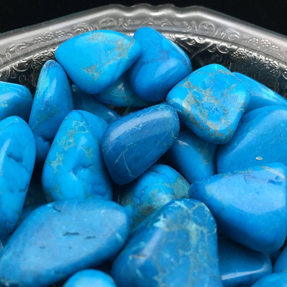 Thumbnail: 50002HoWB • Howlite (Blue) • Small | SmokyMountainBeads.com