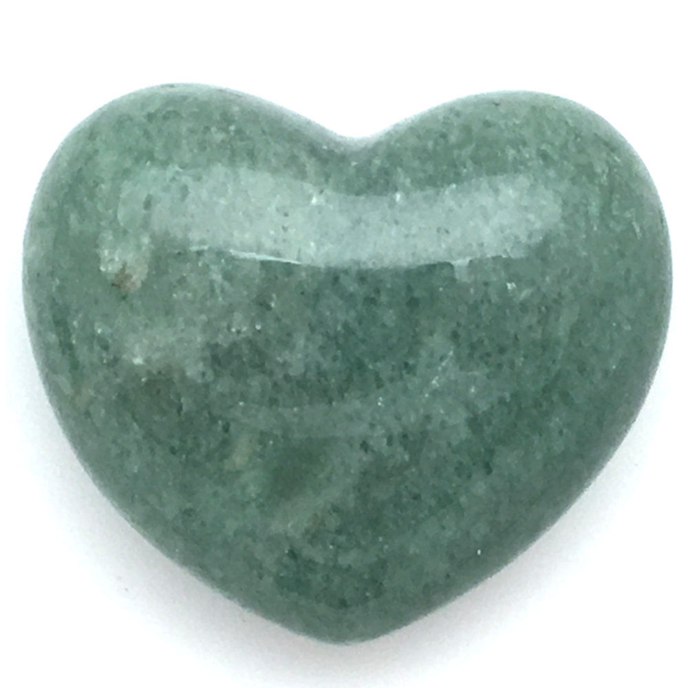 Green Aventurine Heart • Brazil • 57.0 grams ~ 46x40x21mm
