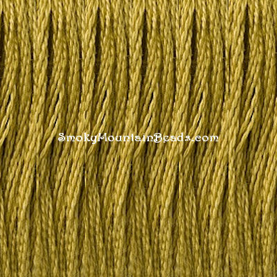 833 • Golden Olive Light Floss • DMC | SmokyMountainBeads.com