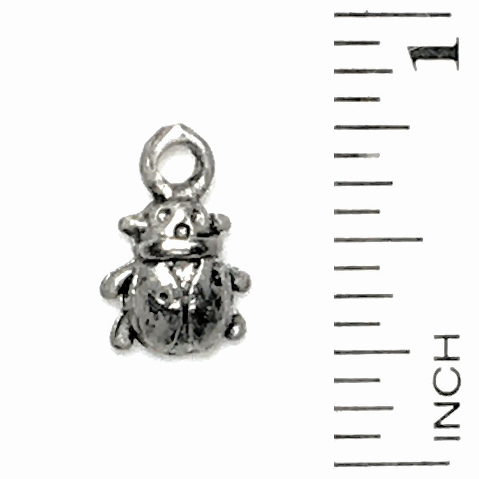 Ladybug Charm • 13x8mm • 26100MTL-L1308-12 | SmokyMountainBeads.com