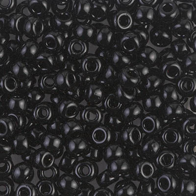 6-401 Black 6/0 Miyuki Seed Beads | SmokyMountainBeads.com