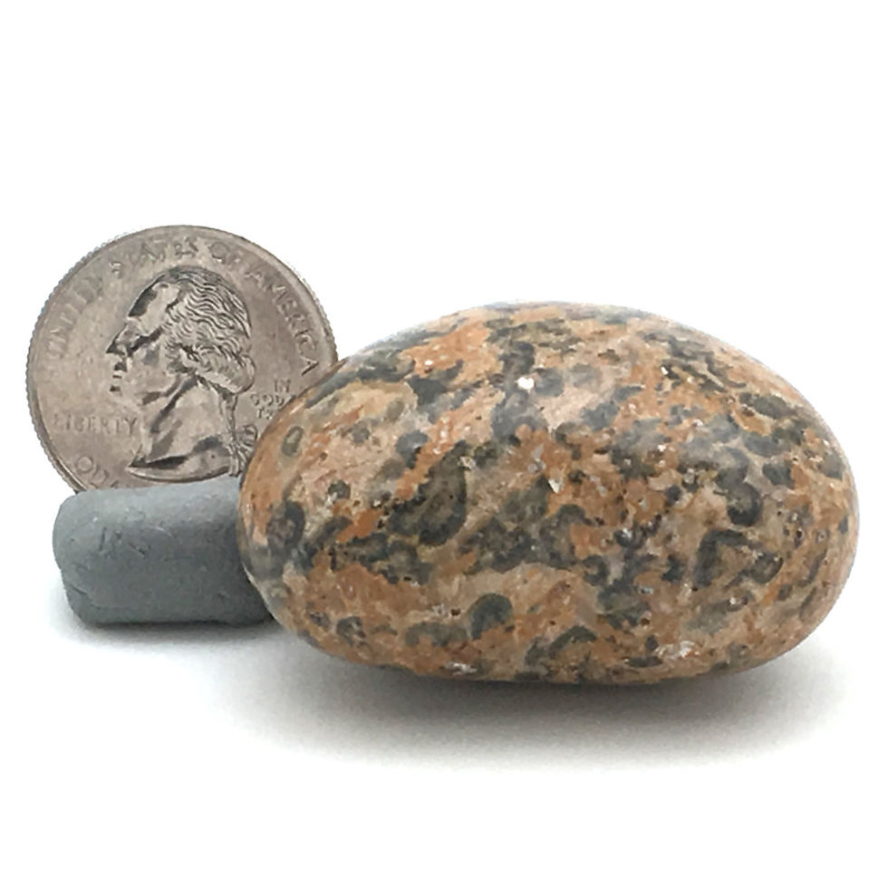 Thumbnail: Leopard Skin Jasper Heart • Mexico • 56.5 grams ~ 45x40x26mm