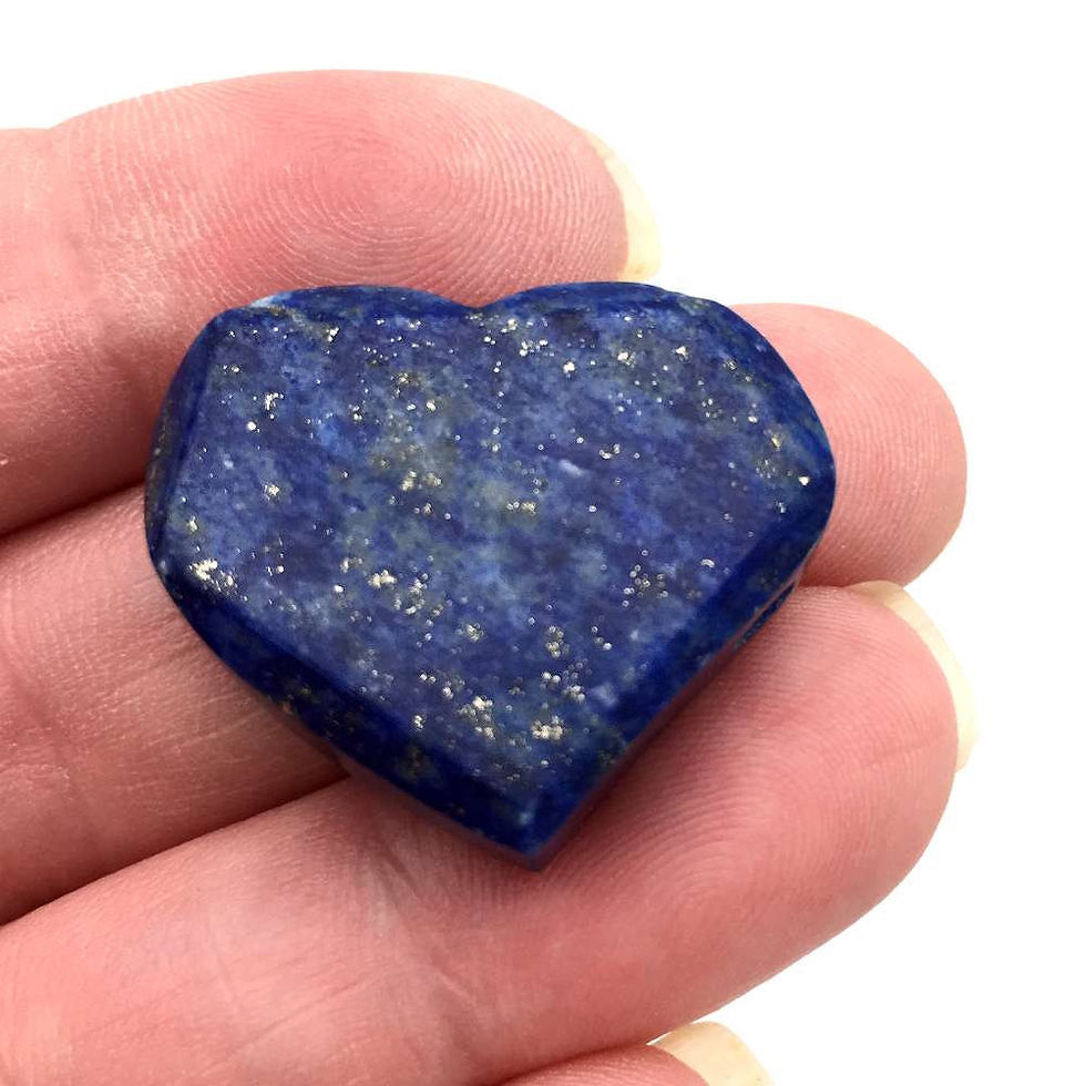Thumbnail: Lapis Lazuli Heart • Top Grade Drilled • Afghanistan • 10.5 grams ~ 27x23x10mm