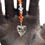 Thumbnail: Crystal Tangerine Wild Heart Suncatcher • Swarovski • 3 1/2" • 05600SC-6240-001259 | SmokyMountainBeads.com