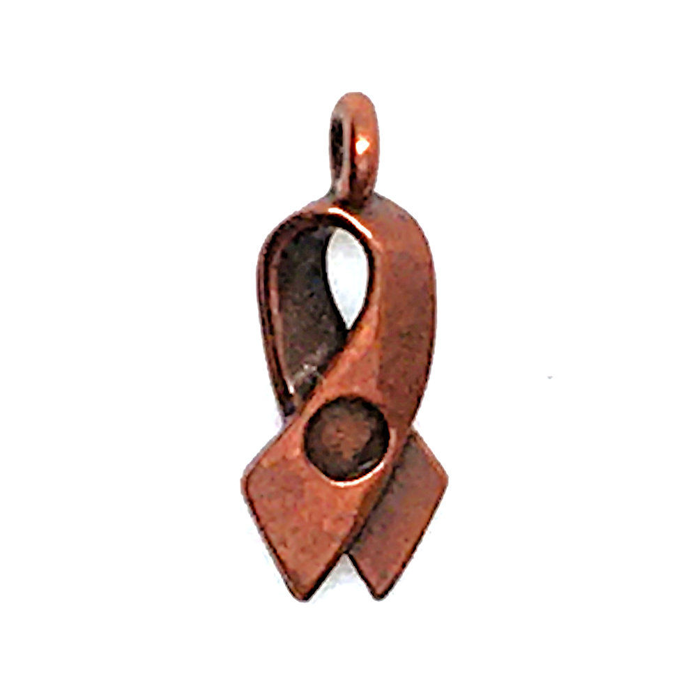 Awareness Ribbon Charm • 17x7mm • 94-2216-18 | SmokyMountainBeads.com