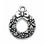 Thumbnail: Wreath Charm • 21x17mm • 94-2351-12 | SmokyMountainBeads.com