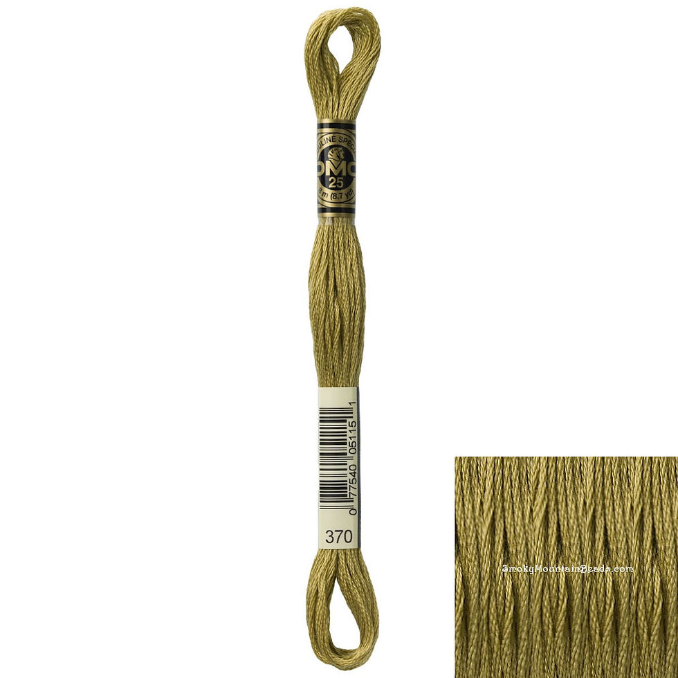 370 • Mustard Medium Floss • DMC | SmokyMountainBeads.com