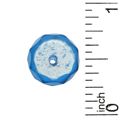 166100CE-C0612BLU • Cats Eye Faceted Rondelle Bead • HQ • 6x12mm | Smoky Mountain Beads