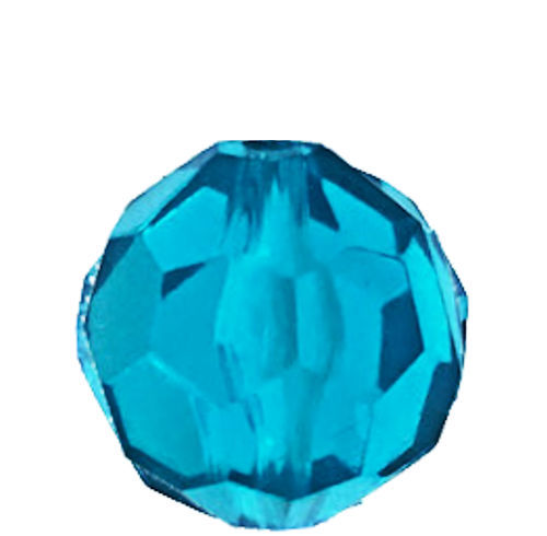 Acrylic Round Faceted Beads • 12mm • 170200ACR-F12-AQ | Smoky Mountain Beads