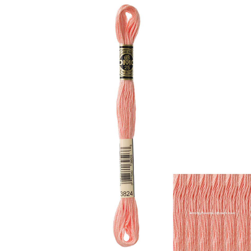 3824 Apricot Light Floss • DMC | SmokyMountainBeads.com