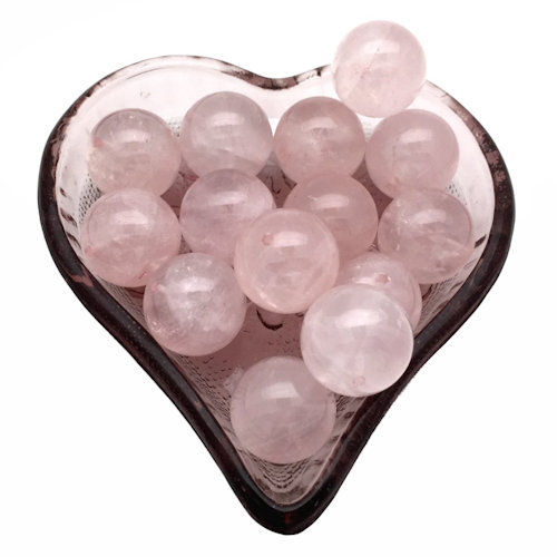 Thumbnail: 170100RQ-18 • Rose Quartz Round Bead • 18mm | SmokyMountainBeads.com
