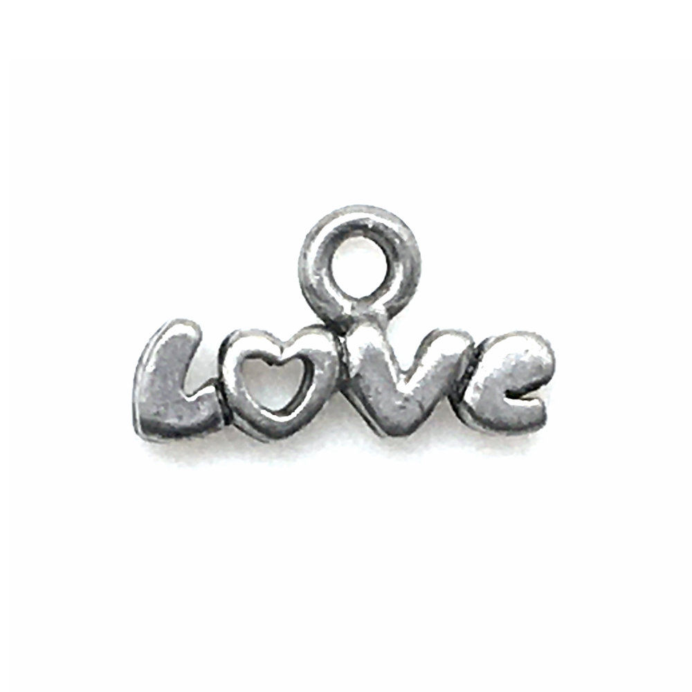 Love Charm • 8x15mm • 26100MTL-0815-12 | SmokyMountainBeads.com