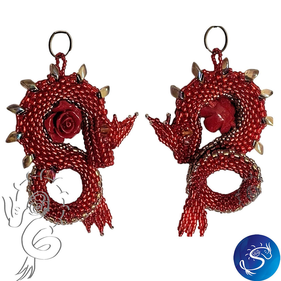 Thumbnail: Siam • S-Dragon Bead Kit • by Moonlight Meadows | SmokyMountainBeads.com