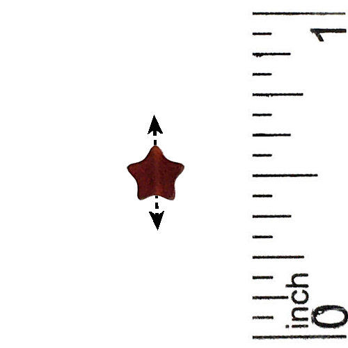 Almandine Garnet Star Beads • 4x4x2mm • 127100GAR-0404 | SmokyMountainBeads.com