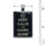 Pentagram Keep Calm Harm None Pendant Resin Necklace • 45x27mm • 56100SL-452713-PCALM | SmokyMountainBeads.com