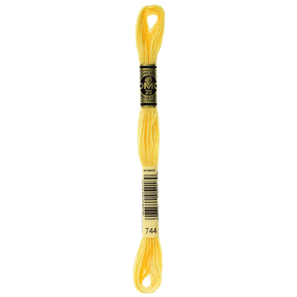 Thumbnail: 744 • Yellow Pale  Floss • DMC | SmokyMountainBeads.com