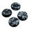 Thumbnail: Snowflake Obsidian Coin Beads • 10x4mm • 122100oB-SF-1004 | SmokyMountainBeads.com
