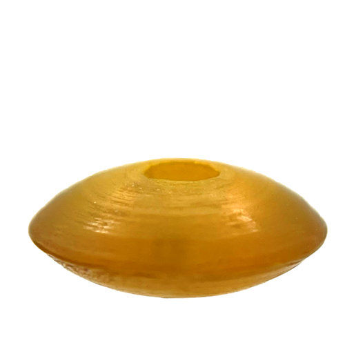 166100HORN-0412YLW • Horn Saucer Beads • 4-5x6mm | Smoky Mountain Beads