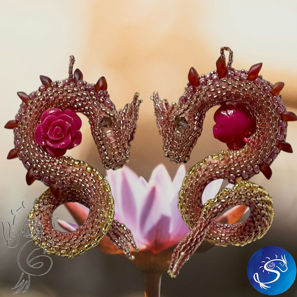 Thumbnail: Dusty Rose • S-Dragon Bead Kit • by Moonlight Meadows | SmokyMountainBeads.com