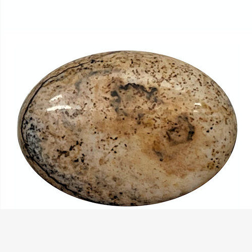 Thumbnail: 55100JP-69-30225 • Picture Jasper Oval Cabochon • 30x22x5-6mm  | SmokyMountainBeads.com