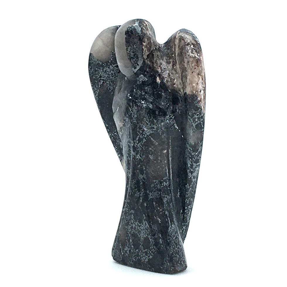 Thumbnail: Hematite Angel • 29.0 grams ~ 56x33x13mm • 97100HMT-29-0 | SmokyMountainBeads.com