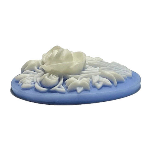 55100RES-3022FL-55 Floral Bouquet Cameo Cabochon • 30x22mm | Smoky Mountain Beads