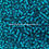 Thumbnail: 6-327C White-Lined Teal 6/0 Matsuno Seed Beads | SmokyMountainBeads.com