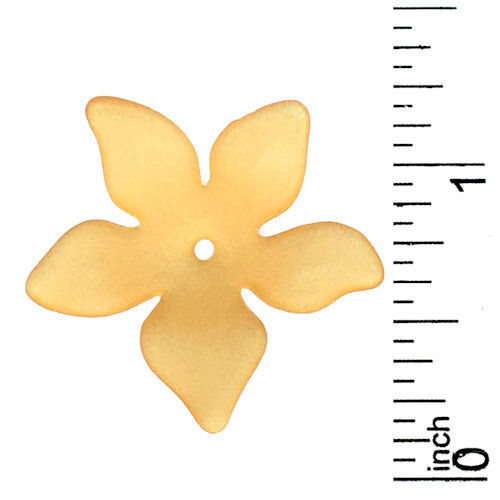 Thumbnail: Acrylic Stellate Star Flower • 29x27mm • 137100ACR-2927STARORG | SmokyMountainBeads.com
