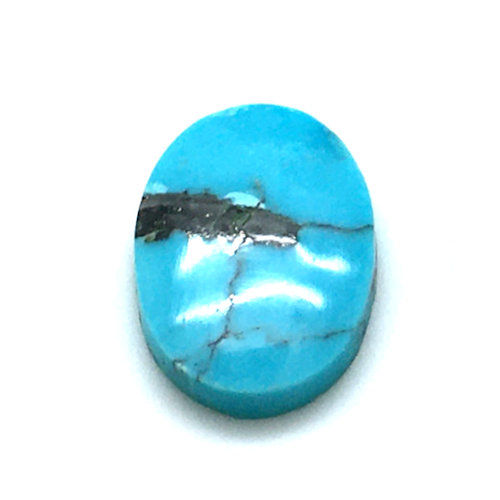 Thumbnail: 55100TQ-69--20133-14 • Turquoise Oval Cabochon • 20x13x3mm | SmokyMountainBeads.com