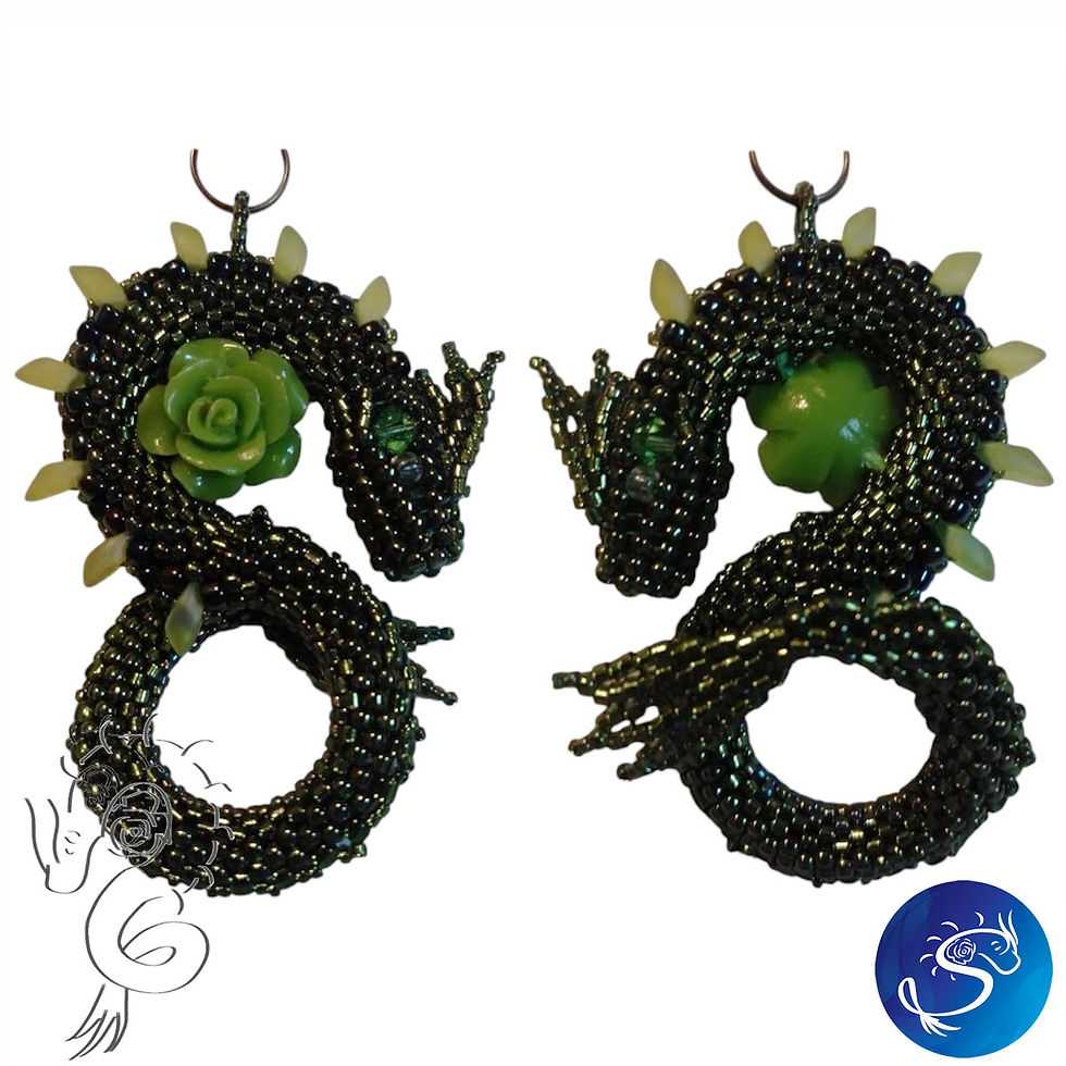 Thumbnail: Giada • S-Dragon Bead Kit • by Moonlight Meadows | SmokyMountainBeads.com